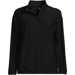 Women's Plus Size Long Sleeve Performance Zip Front Popover