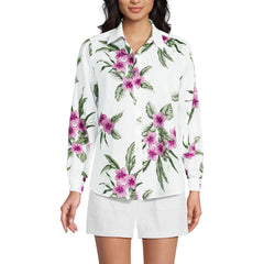Women's Linen Long Sleeve Feminine Shirt