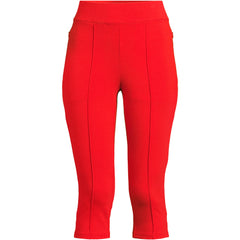 Women's Petite Starfish High Rise Pintuck Capri Pants