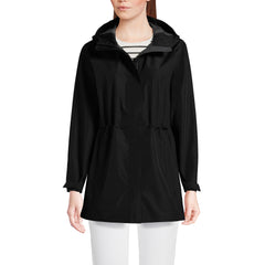 Women's Waterproof Hooded Packable Rain Jacket