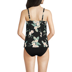 Women's DD-Cup Tulip Hem Tankini Top