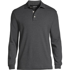 Men's Big and Tall Long Sleeve Super Soft Supima Polo Shirt