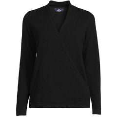 Women's Cashmere Long Sleeve Wrap Sweater