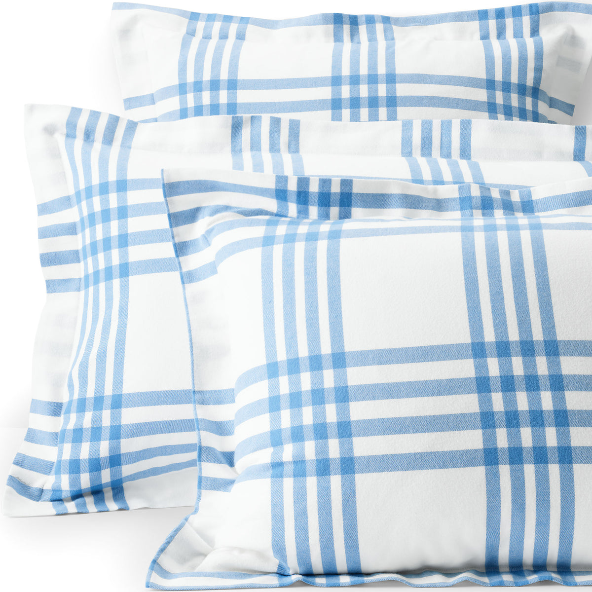 Comfy Super Soft Cotton Flannel Plaid Pillow Sham - 5oz