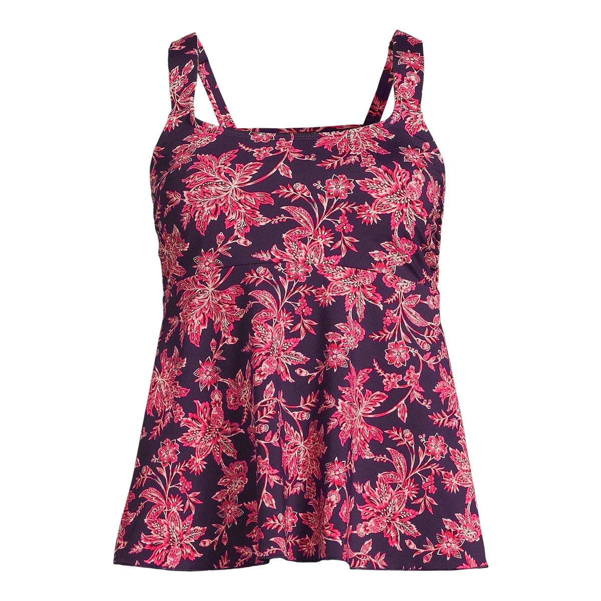Women's DDD-Cup Flutter Scoop Neck Tankini Top