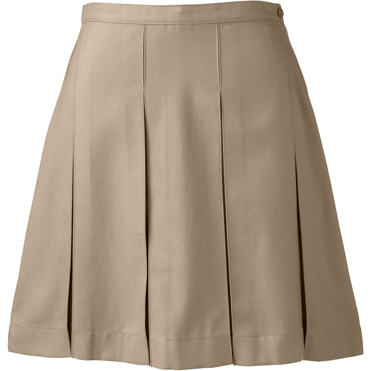 School Uniform Women's Box Pleat Skirt Above the Knee