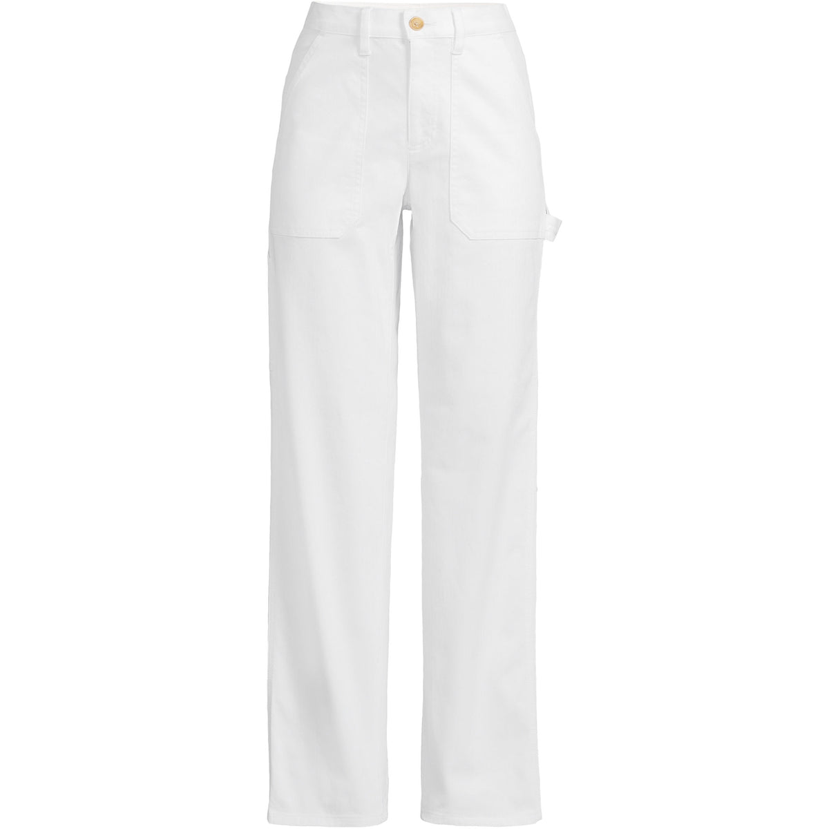 Women's Petite Herringbone Chino High Rise Utility Pants