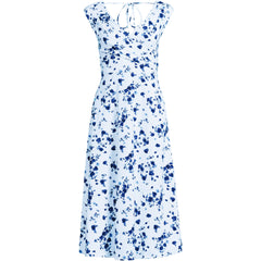 Women's Plus Size Cotton Modal Off the Shoulder Wrap Midi Dress