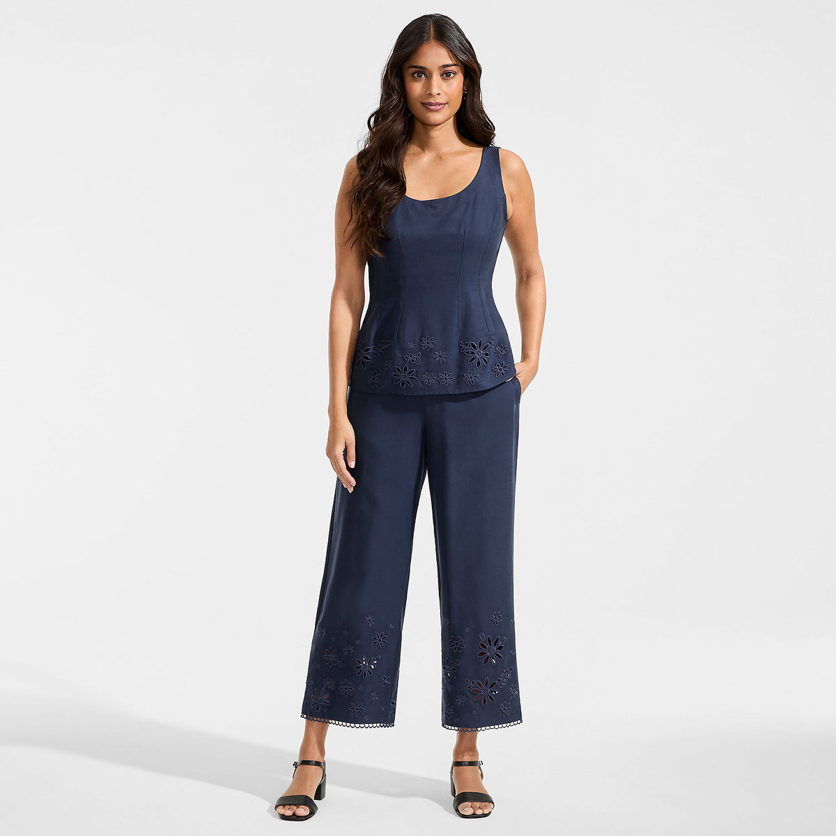 Women's Linen Embroidered Pants