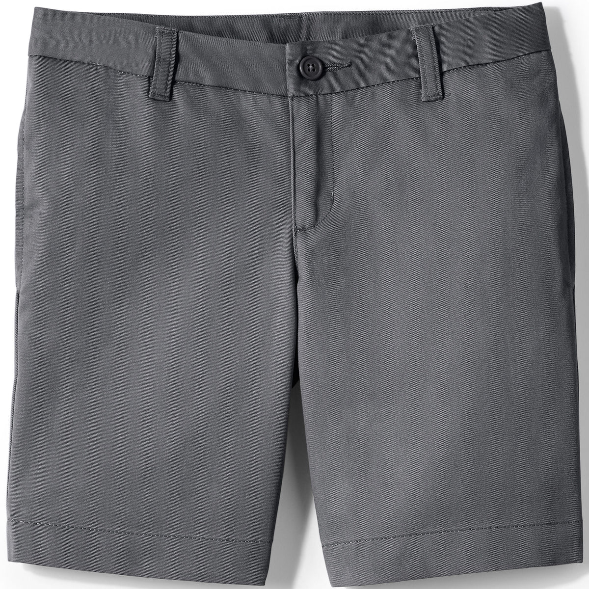 School Uniform Girls Plain Front Blend Chino Shorts