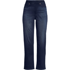 Women's Tall Starfish High Rise Knit Denim Straight Crop Jeans