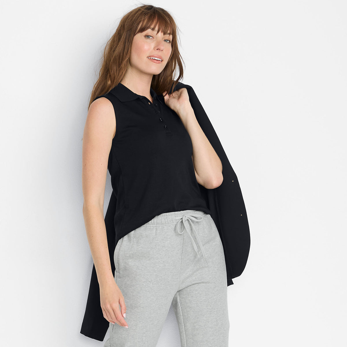 Women's Petite Supima Cotton Polo