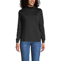 Women's Long Sleeve Supima Mock Turtleneck