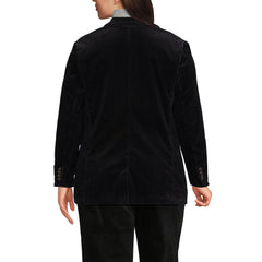 Women's Plus Size Wide Wale Corduroy Blazer