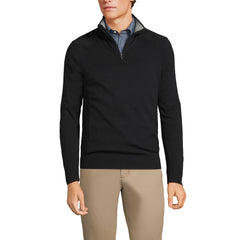 Unisex Big Cotton Modal Quarter Zip Sweater