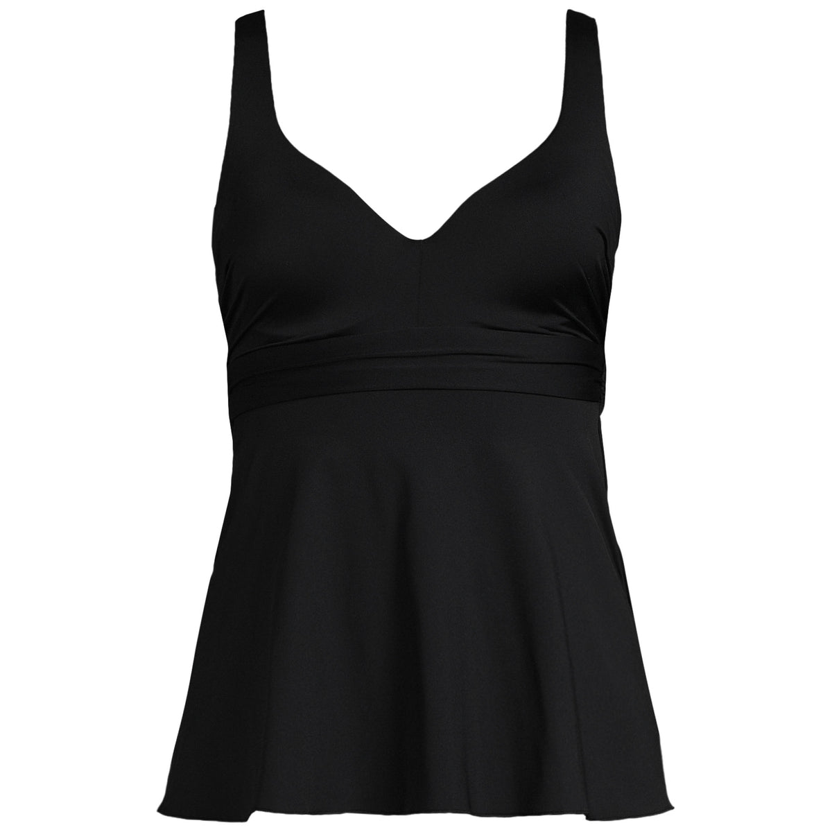 Women's Long Torso Sweetheart Belted Flutter Tankini