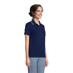 Women's Mesh Cotton Short Sleeve Polo Shirt