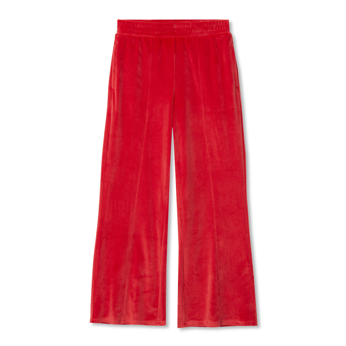 Girls Wide Leg Velour Pants