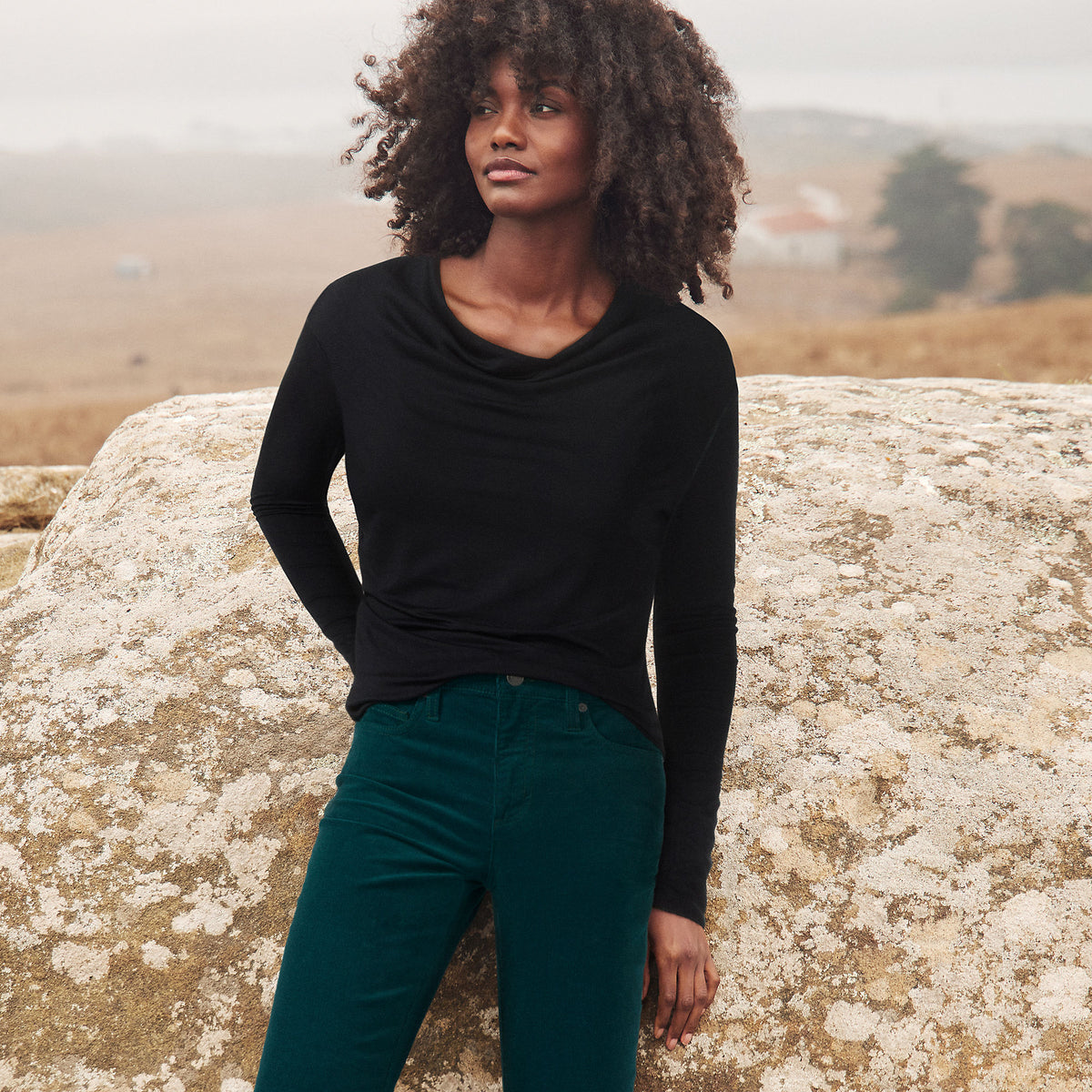 Women's Hacci Knit Top