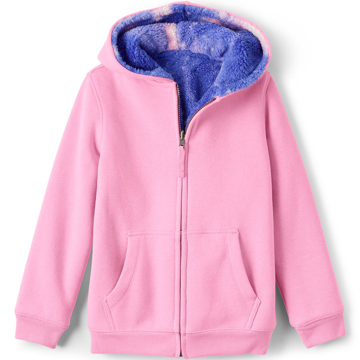 Kids Reversible Sherpa Fleece Hoodie