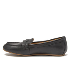 Women's Wide Width Comfort Suede Leather Slip On Loafer Shoes