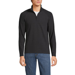 Men's Long Sleeve Waffle Quarter Zip