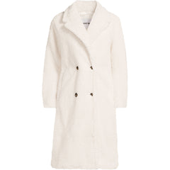Women's Plus Size Double Breasted Sherpa Fleece Coat