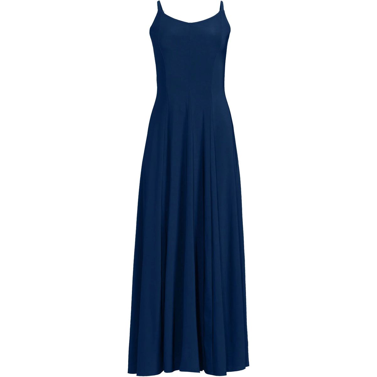 Women's Petite Silky Knit Godet Maxi Dress