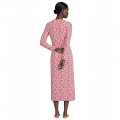 Women's Cotton Long Sleeve Midcalf Nightgown