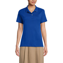 School Uniform Women's Short Sleeve Feminine Fit Interlock Polo Shirt