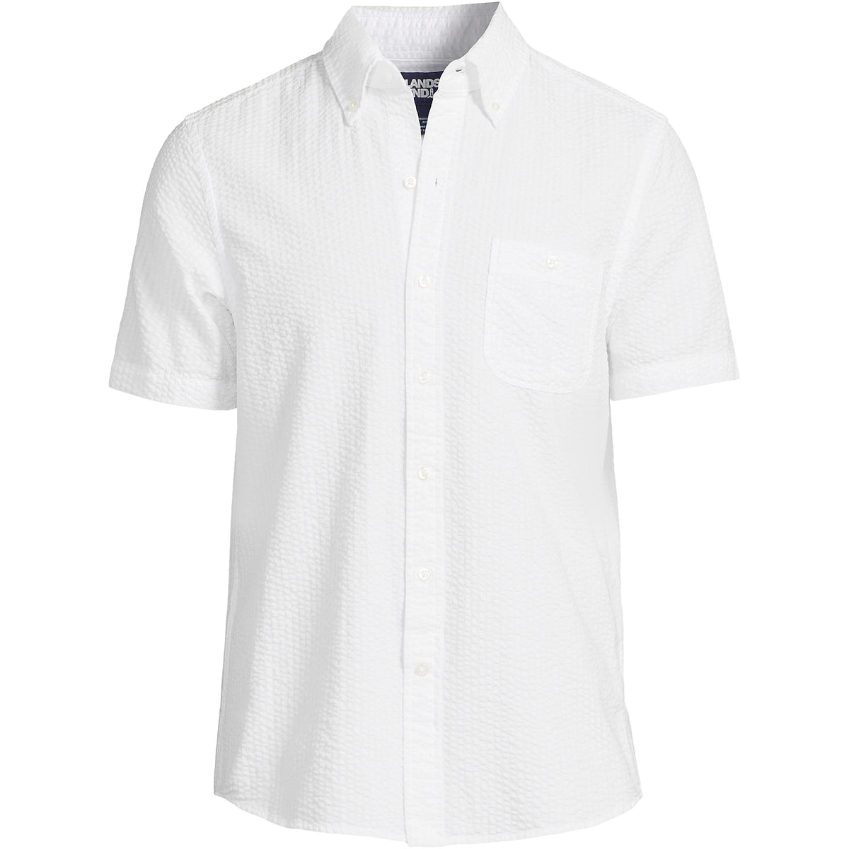 Men's Big Short Sleeve Seersucker Shirt