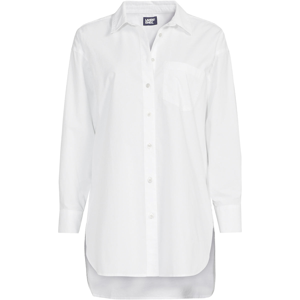 Women's Poplin Oversized Button Down Shirt