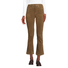 Women's Petite High Rise Corduroy Kick Crop Pants