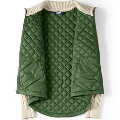 Women's Plus Size Quilted Sweater Hybrid Barn Jacket