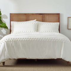 Blue Loom Hazel Textured Cotton Duvet Cover Set