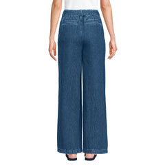 Women's Tall High Ridge Twill Pull On Pleated Wide Leg Pants