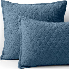 Solid Diamond Double Voile Pillow Sham