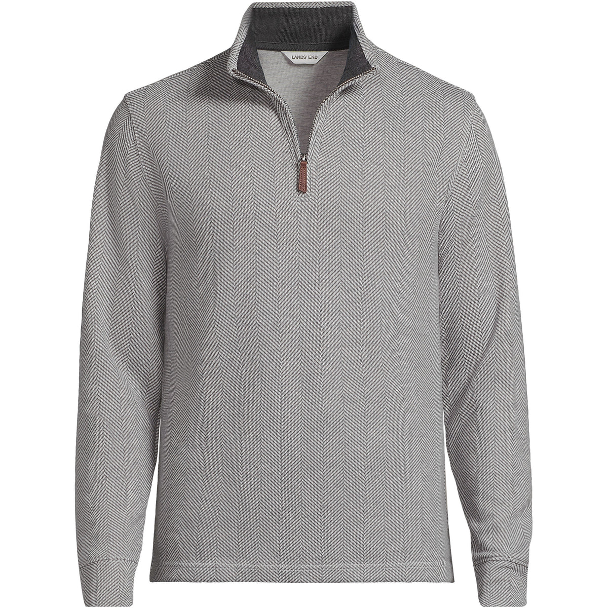 Men's Big and Tall Bedford Rib Casual Quarter Zip Pullover Sweater