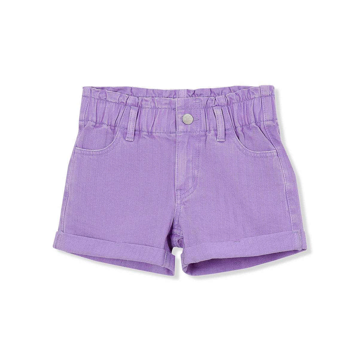 Girls Denim Paperbag Shorts