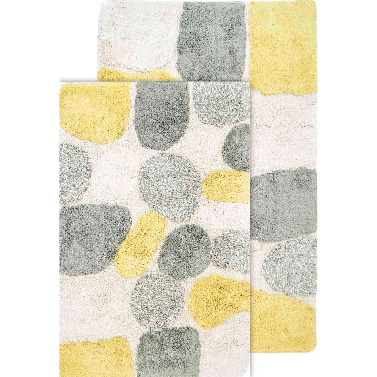 Chesapeake Pebbles Cotton Non-Skid 20''x32'' Bath Rug - Set of 2