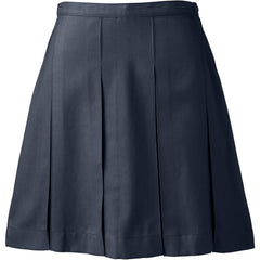Women's Box Pleat Skirt Above the Knee