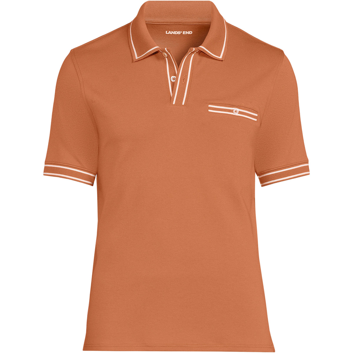 Men's Short Sleeve Tipped Welt Pocket Supima Polo