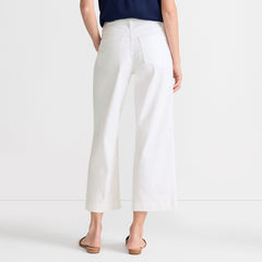Women's Tall Denim High Rise Wide Leg Crop Jeans