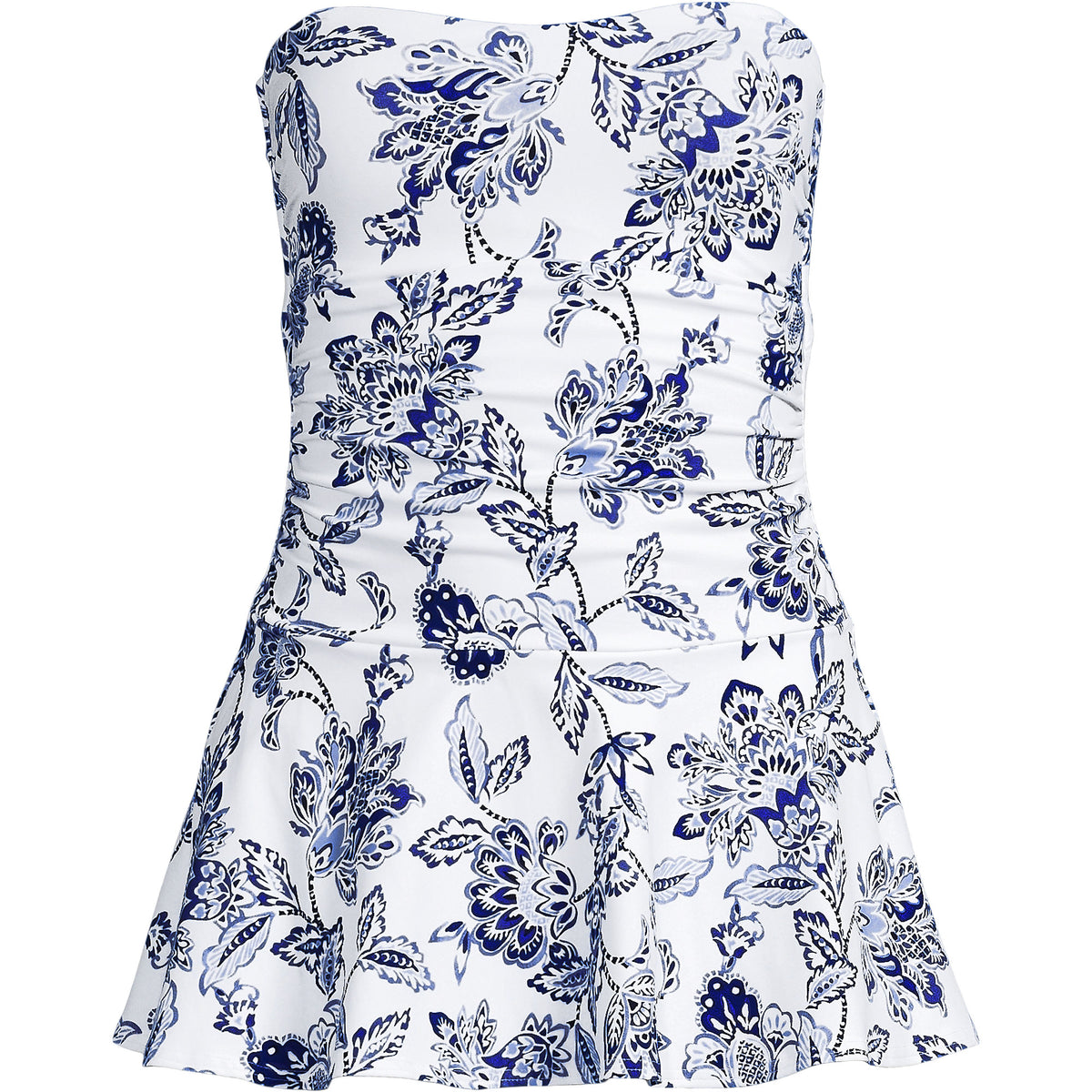 Women's Sculpting Bandeau Lace Back Mini Swim Dress