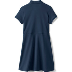 School Uniform Girls Short Sleeve Interlock Polo Dress