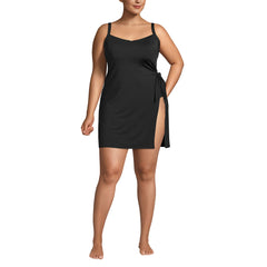 Women's Plus Size Chlorine Resistant Sweetheart Swim Dress One Piece Swimsuit