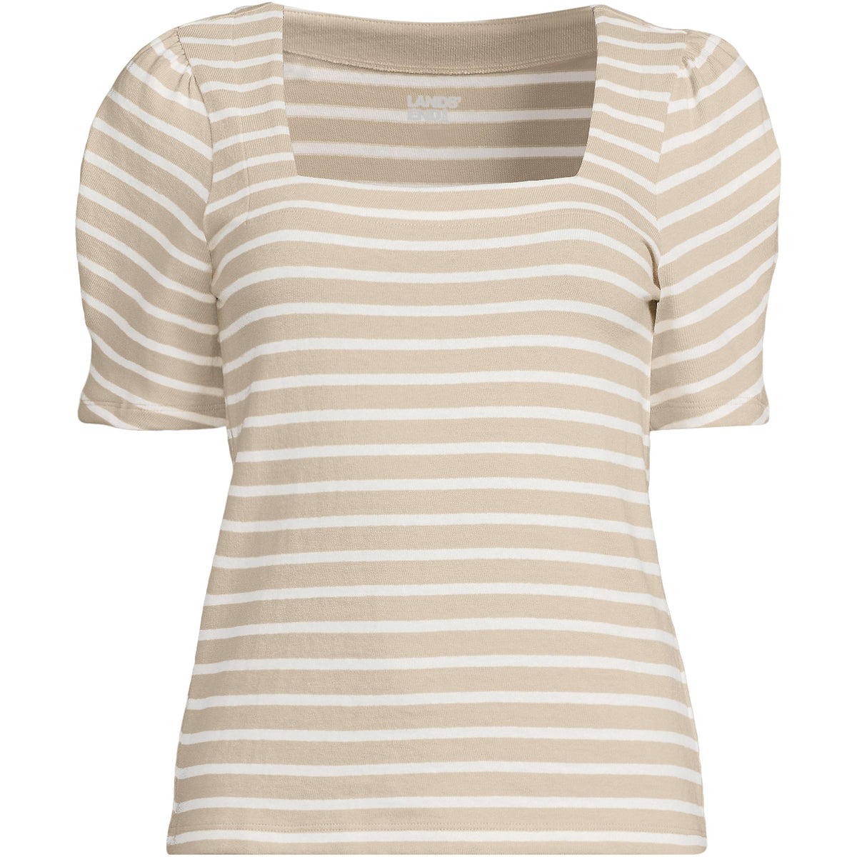Women's Puff Sleeve Mariner Square Neck Top