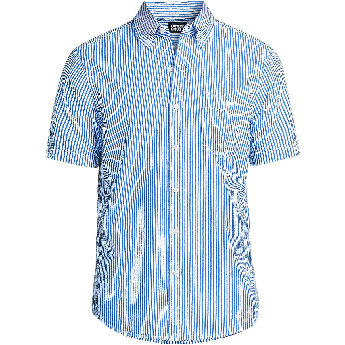 Men's Short Sleeve Seersucker Shirt