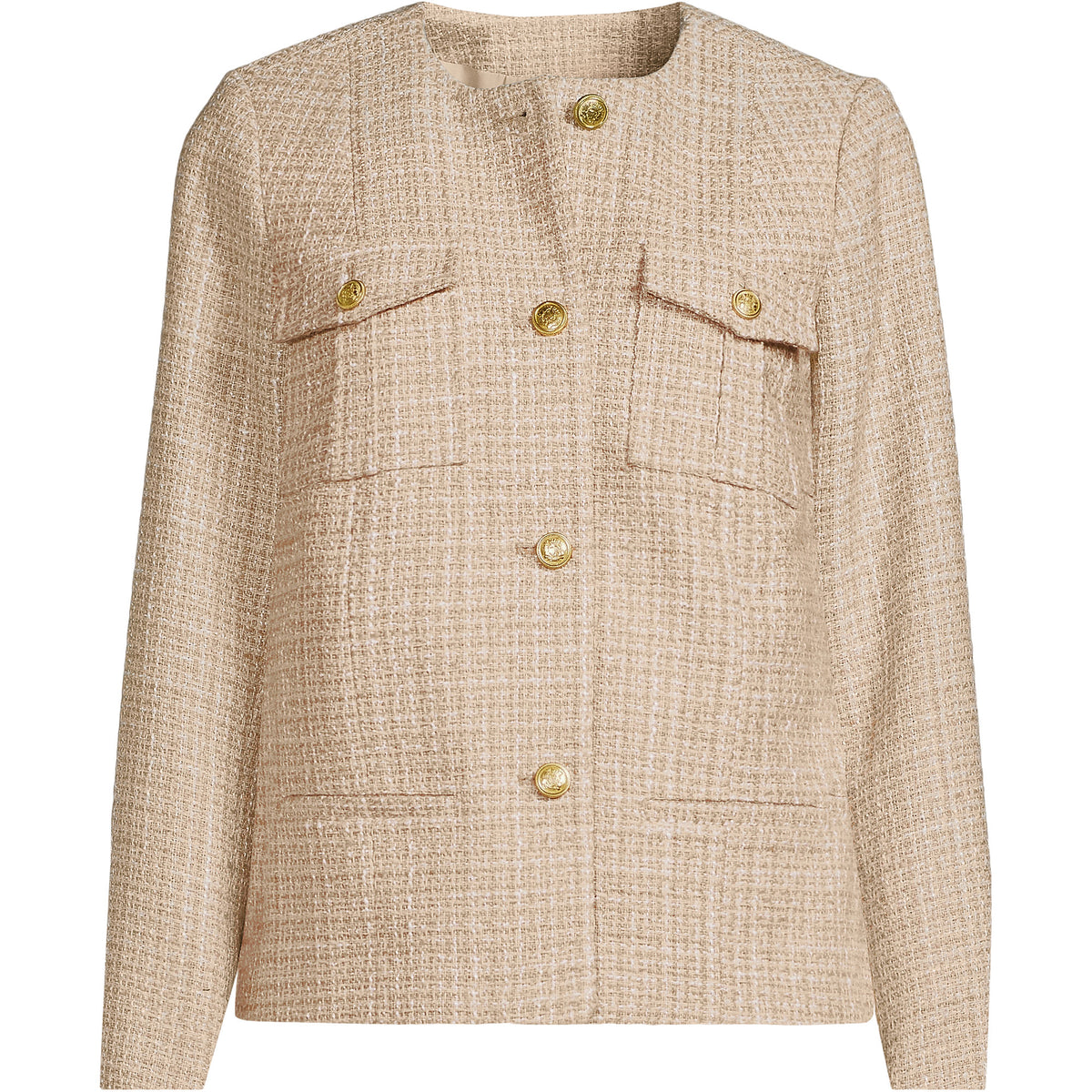 Women's Plus Size Tweed Jacket