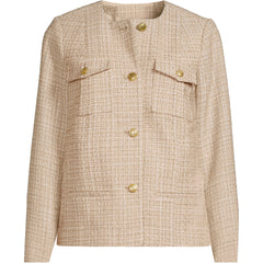 Women's Plus Size Tweed Jacket